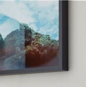 "Manuel Antonio Rocks" - Art Print in forest green by Meghan Quinn - Frame Close-up