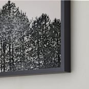 "Pines" - Art Print in Porcelain White by K.Short - Frame Close-up