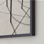 "Curves and Lines" - Art Print in Sepia by Megan Monismith - Frame Close-up