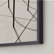 "Curves and Lines" - Art Print in Sepia by Megan Monismith - Frame Close-up