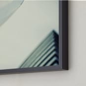"MODERN ARCHITECTURE" - Art Print in dusty blue grey by Camera - Frame Close-up