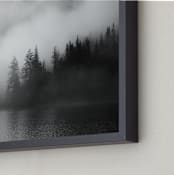 "Dark Fog" - Art Print in Dark Grey by Jennifer Morrow - Frame Close-up