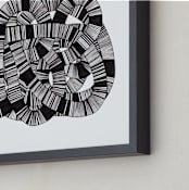 "Sandworm 2" - Art Print in Black by Jaime Derringer - Frame Close-up