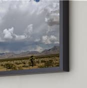 "desert drive by" - Art Print in desert sky blue by Kristi Jackson - Frame Close-up