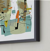 "fairview 1954" - Art Print in seafoam green by edwin wade - Frame Close-up