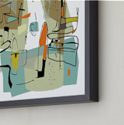 "fairview 1954" - Art Print in seafoam green by edwin wade - Frame Close-up