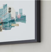 "City Dream" - Art Print in Haze by Field and Sky - Frame Close-up