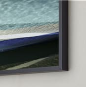 "Boat Hull, Maine" - Art Print in eau de nil by Annie Seaton - Frame Close-up