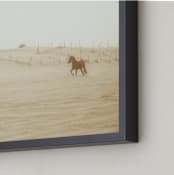 "Wild and Free" - Art Print in Dusty Road by Robin Ott - Frame Close-up