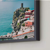 "Aquamarine" - Art Print in Mediterranean Blue by Lindsay Ferraris Photography - Frame Close-up