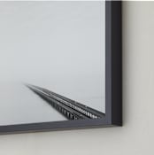 "Never-Ending Bridge" - Art Print in Grey Shades by Marker Girl - Frame Close-up