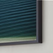 "X Four People On The Beach" - Art Print in Sea Green by Andy Mars - Frame Close-up