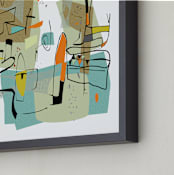 "fairview 1954" - Art Print in seafoam green by edwin wade - Frame Close-up