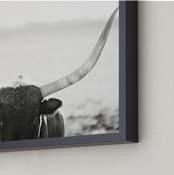 "Staredown" - Art Print in White by Amy Carroll - Frame Close-up