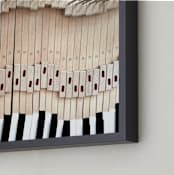 "Key Rehab" - Art Print in Oxblood by Poppy A - Frame Close-up