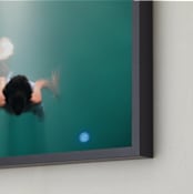 "Pool Illumination" - Art Print in Sea green by Georgia Tankard - Frame Close-up