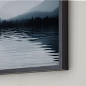 "glassy waters" - Art Print in Mist by Alicia Abla - Frame Close-up