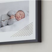"Modern Shimmer" - Personalized Foil-Pressed Art Print in Gold by Alston Foster - Frame Close-up
