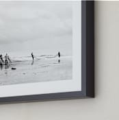 "The fishermen 1" - Art Print in black and white by Eliane Lamb - Frame Close-up
