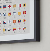 "maritime alphabet" - Art Print in Maritime by Kamala Nahas - Frame Close-up