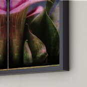 "Calla Lily Collage" - Art Print in Calla Lily Pink by Andy Mars - Frame Close-up