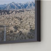 "Road To The Unknown" - Art Print in Sky Blue by Christian Florin - Frame Close-up