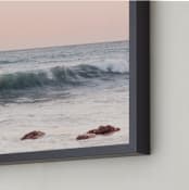 "Malibu View No.3" - Art Print in coastal blush by Kamala Nahas - Frame Close-up