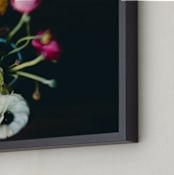 "Ranunculus I" - Art Print in jewel by Keely Norton Owendoff - Frame Close-up