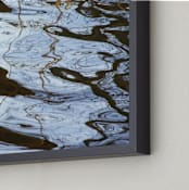 "Crinkling in the water 1" - Art Print in light blue by Miranda Mol - Frame Close-up