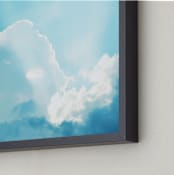 "Through it All (Clouds)" - Art Print in Sky Blue by Loree Mayer - Frame Close-up
