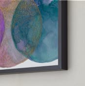 "Worlds Collide 2" - Art Print in Deep Purple by Laura Rodil - Frame Close-up