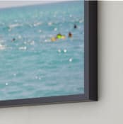 "Floating in Baja" - Art Print in baja blue by Gaucho Works - Frame Close-up