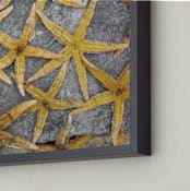 "sea stars" - Art Print in ochre by Julie Hebert - Frame Close-up