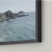 "West Side Drive" - Art Print in Grey Blue by Emmy Hagen - Frame Close-up