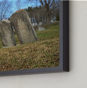 "Vermont Cemetery " - Art Print in Green Grass by Kate Binns - Frame Close-up