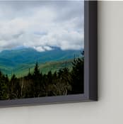 "Calm Mountains" - Art Print in The Forrest by Hannah Graham - Frame Close-up
