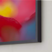 "Primary Colors" - Art Print in Deep red by Lynn Lehto - Frame Close-up