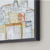 "Amalfi Coast" - Art Print in burnt sienna by R studio - Frame Close-up