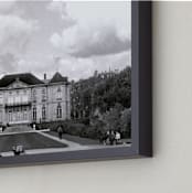 "The Chateau" - Art Print in Royal Grey by Jill Fisher - Frame Close-up