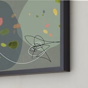 "Embedded Nature" - Art Print in Metal Ash by Amy Moen - Frame Close-up