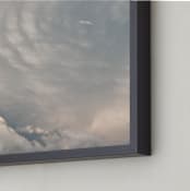 "Keep an Eye on the Sky" - Art Print in Cloud white by Ardell McLennan - Frame Close-up