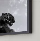 "Rodin's Sky" - Art Print in Dark Clouds by Jill Fisher - Frame Close-up