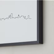 "Chicago" - Art Print in Black by Erin Deegan - Frame Close-up