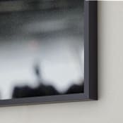 "Background Noise" - Art Print in Held Up Hand Taupe by Jeff Preuss - Frame Close-up