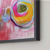 "Cast My Spell " - Art Print in Light Sun by Julie Hawkins - Frame Close-up