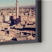 "Tuscany Escape No. 1" - Art Print in Tuscany Sun Kiss by Qing Ji - Frame Close-up