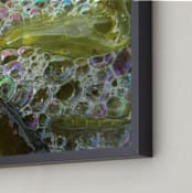 "Sea Bubbles" - Art Print in Sea Bubble Green by Mechelle Gilford - Frame Close-up