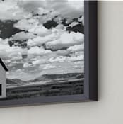 "Solo" - Art Print in Clouds of black and white by Leslie Le Coq - Frame Close-up
