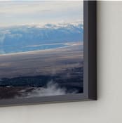 "Peaceful Reflections" - Art Print in mountain blue by Jeff Vilkin - Frame Close-up