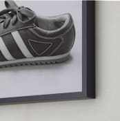 "Sylvie's Shoe" - Art Print in Black & White by Meagan Christensen - Frame Close-up